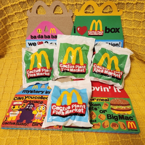 All 4 Cactus Plant Flea Market McDonalds with 4 boxes
